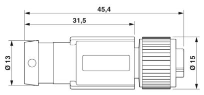 Sensor cable - 5-positions, PUR halogne-free, black-gray RAL 7021, shielded (Advanced Shielding Technology), free cable end, straight M12, coding A 