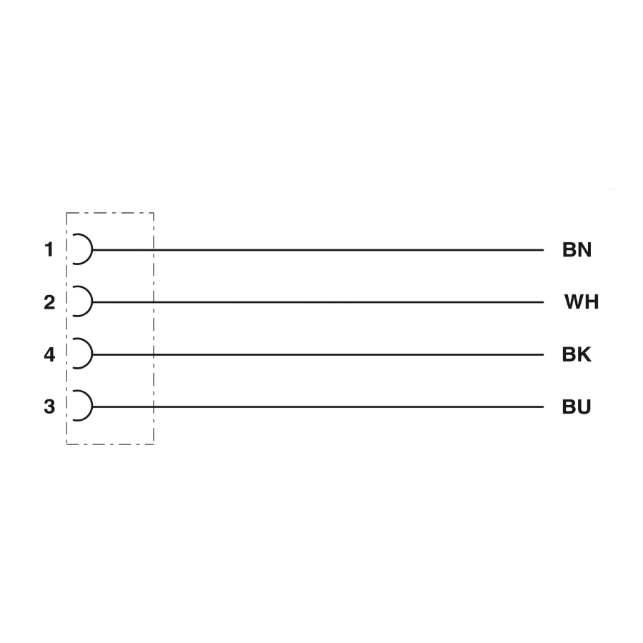 Sensor cable - 4PF 1,5-PUR, M12