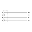 Sensor cable - 4PF 1,5-PUR, M12