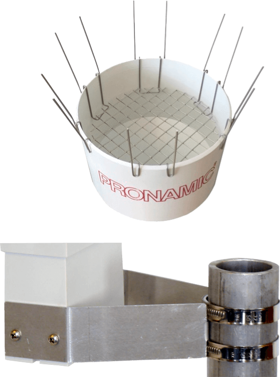 Rain and precipitation sensor with 1,5m cable, bracket, and bird spikes