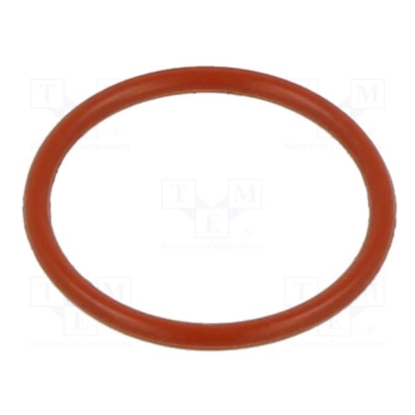 O-ring gasket; silicone; Thk: 2mm; Øint: 12mm; red; -60÷160°C