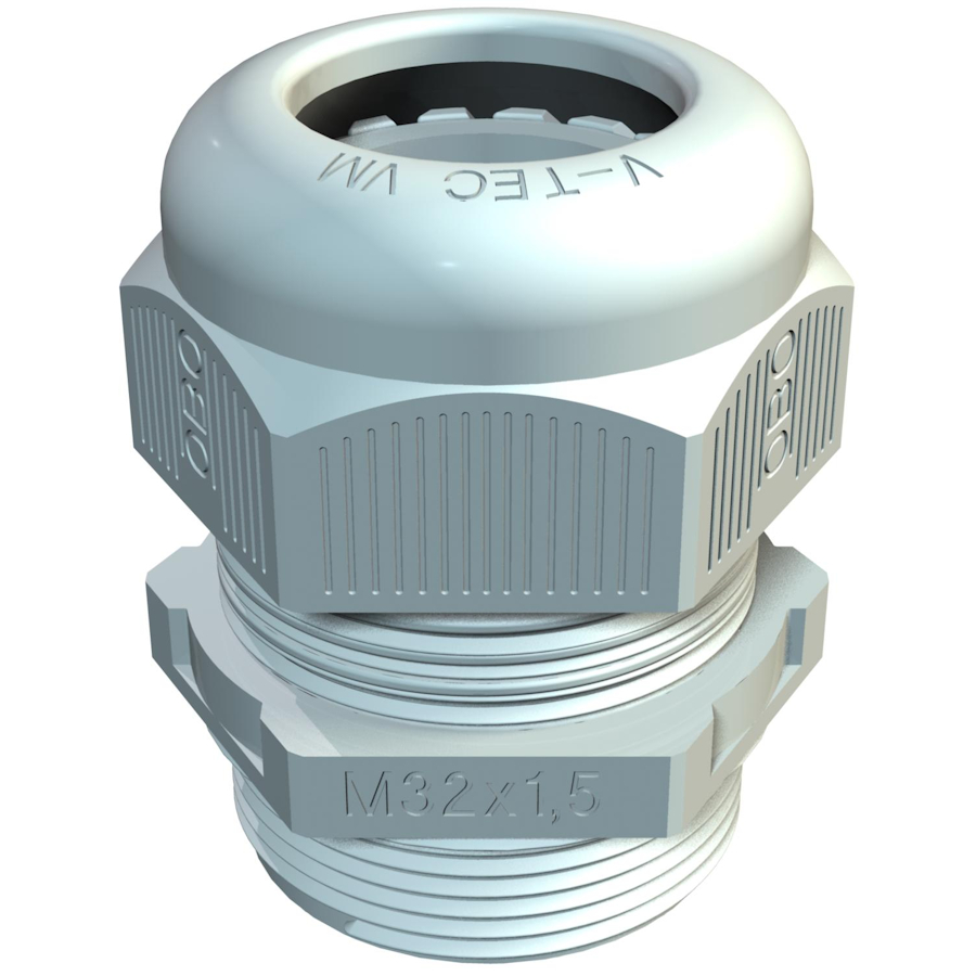 Cable gland, metric thread, M12